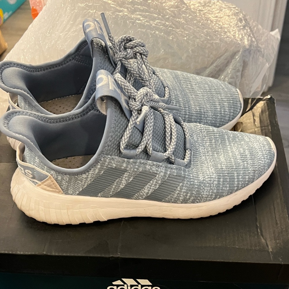 Adidas Sky Blue Knit Sneakers